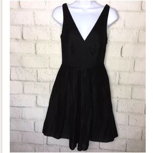 💋NEW! J.Crew Black Pleated Knee Length Dress